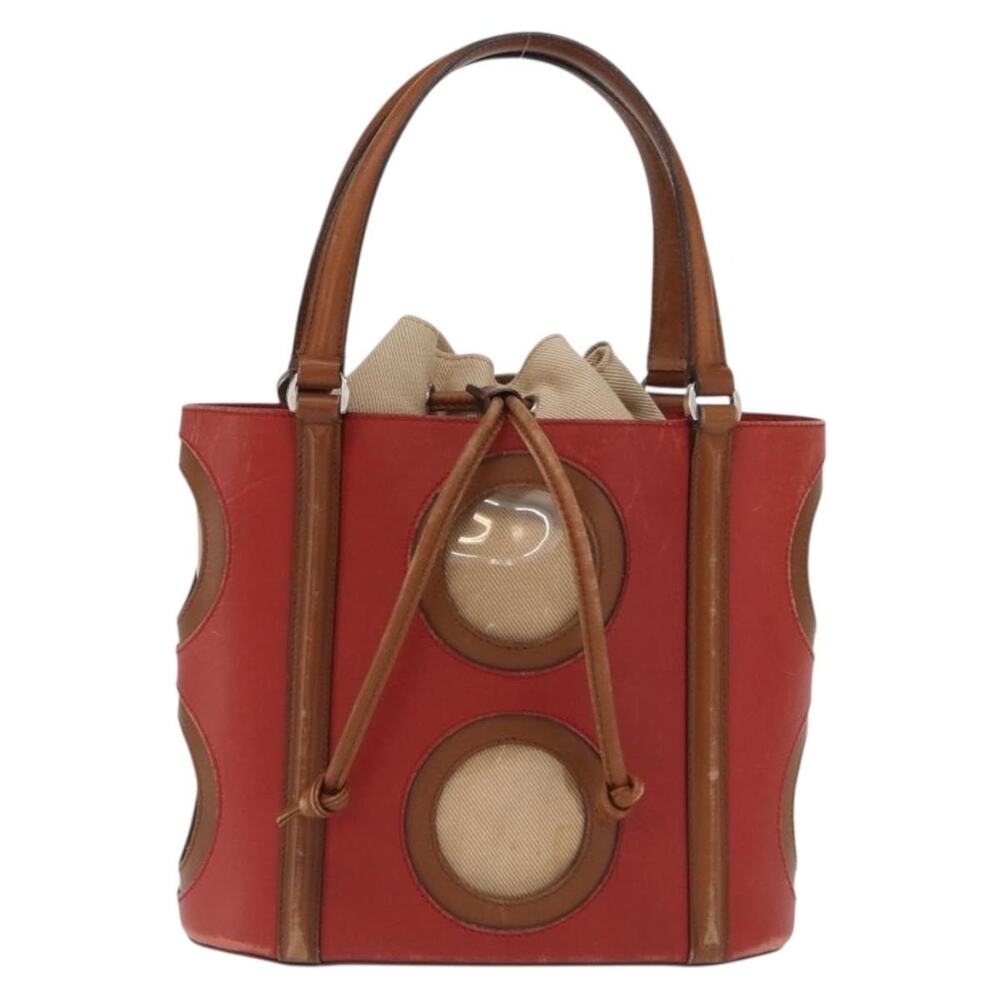 Salvatore Ferragamo Leather Handbag Red